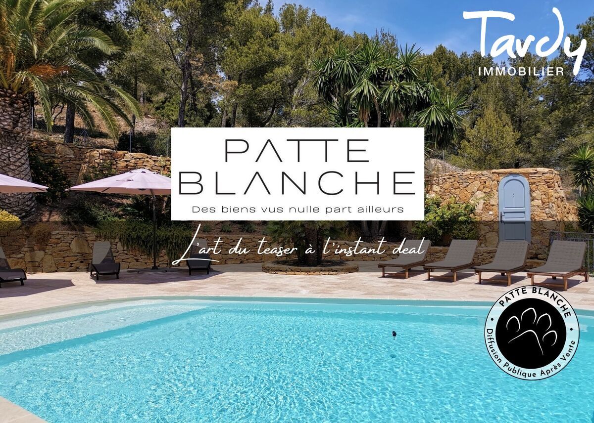 Villa de charme, vue mer - 83150 BANDOL - Bandol - Tardy Immobilier - Villa Bandol Patte Blanche Vendez sans tre vu