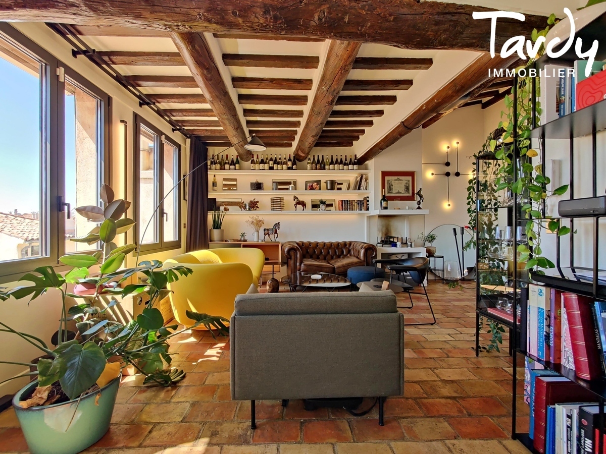 Duplex avec terrasse panoramique en centre-ville - 13100 AIX EN PROVENCE - Aix-en-Provence - Duplex rénové luxe