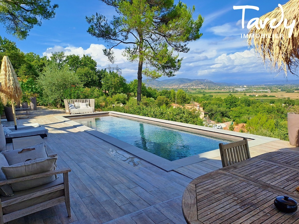 Bastide et maison d'amis - Vue à 360 ° - 35 min 13100 AIX EN PROVENCE - Aix-en-Provence - TARDY IMMOBILIER - Aix en Provence bastide vue dégagée piscine