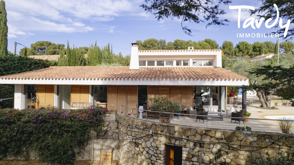 Villa d'architecte vue mer et plage  pieds - 13600 LA CIOTAT - La Ciotat - maison d'architecte la ciotat Tardy St Cyr