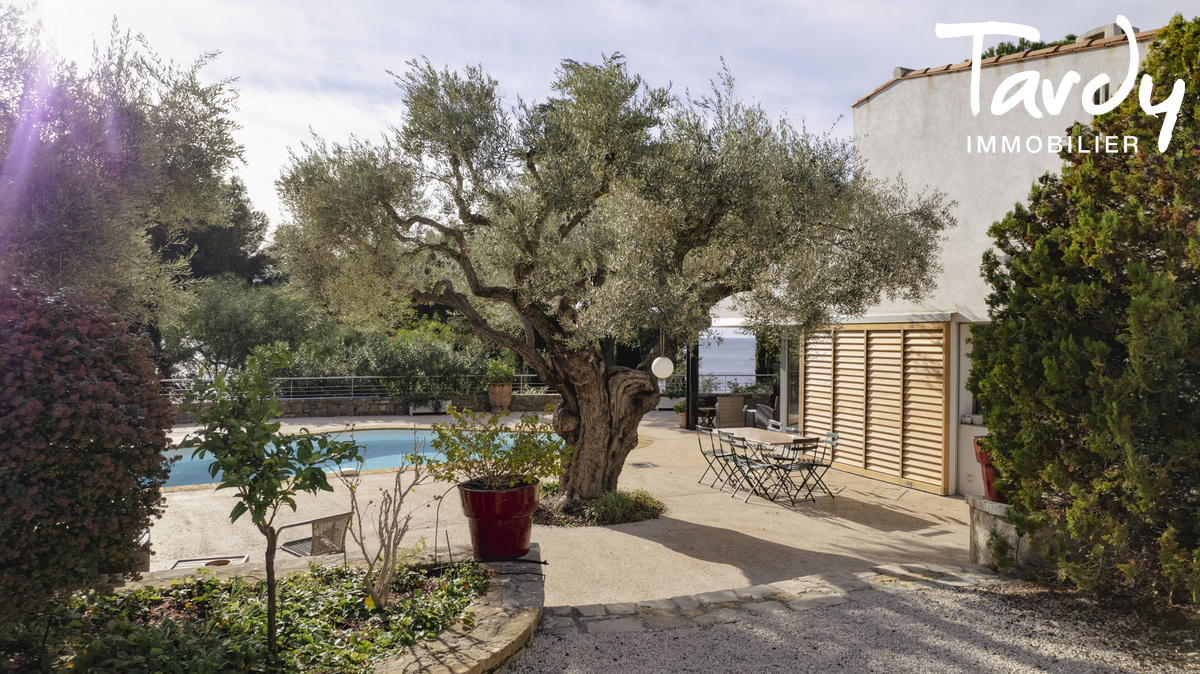 Villa d'architecte vue mer et plage  pieds - 13600 LA CIOTAT - La Ciotat - villa contemporaine la Ciotat Immobilier Tardy