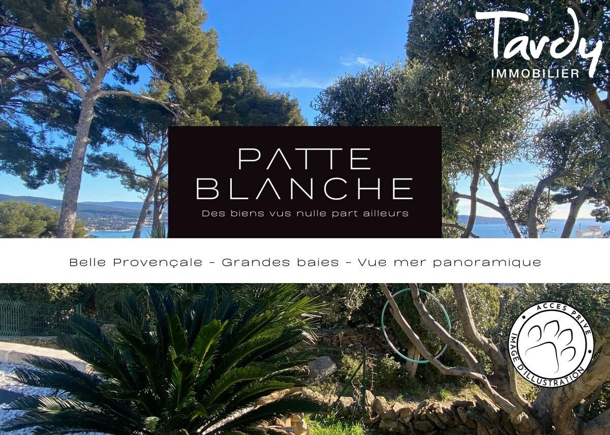 Villa contemporaine belle vue mer - 13600 LA CIOTAT  - La Ciotat - PATTE BLANCHE Des biens vus nulle part ailleurs. La Ciotat Vue mer- 13160- Tardy Immobilier