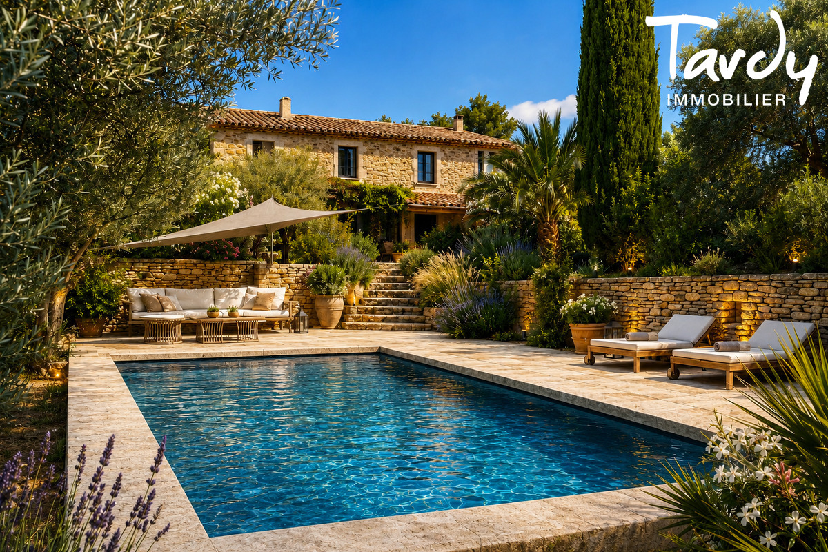Mas en Pierre vue d�gag�e mer, vignes et collines - 83740 LA CADIERE D'AZUR  - La Cadi�re-d'Azur - Mas en pierre Sainte C�me La Cadi�re d'Azur 83740 Tardy Immobilier