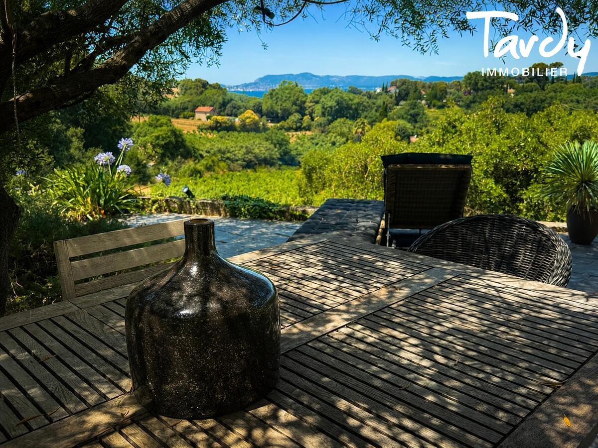 Mas en Pierre vue d�gag�e mer, vignes et collines - 83740 LA CADIERE D'AZUR  - La Cadi�re-d'Azur - Mas authentique r�nov� contemporain Vues Sainte Come La cadi�re d'azur 83740 - Tardy Immobilier
